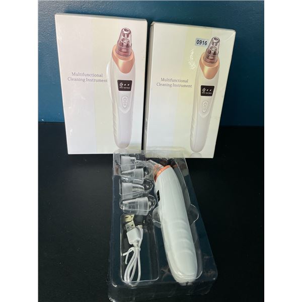 Lot of 2 Blackhead Remover Devices for Skin - Rechargeable - Brand New