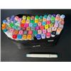 Image 2 : Lot of 1 Multi-Pack of Alcohol Dual-Tip Aritst/Sketch Markers - 80 PCS/Colours - Brand New!