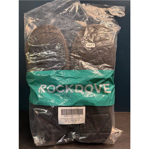 Lot of 1 Rockdove Mens Slippers Size 11 Black - New