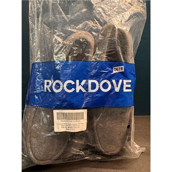 Lot of 1 Rockdove Mens Slippers Size 10 Grey - New