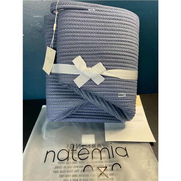 Lot of 1 Natemia Rope Storage Basket/Toy Organizer - 20 x 20 x 14 inch - Grey - Brand New!