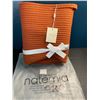 Image 1 : Lot of 1 Natemia Rope Storage Basket/Toy Organizer - 20 x 20 x 14 inch - Orange - Brand New!