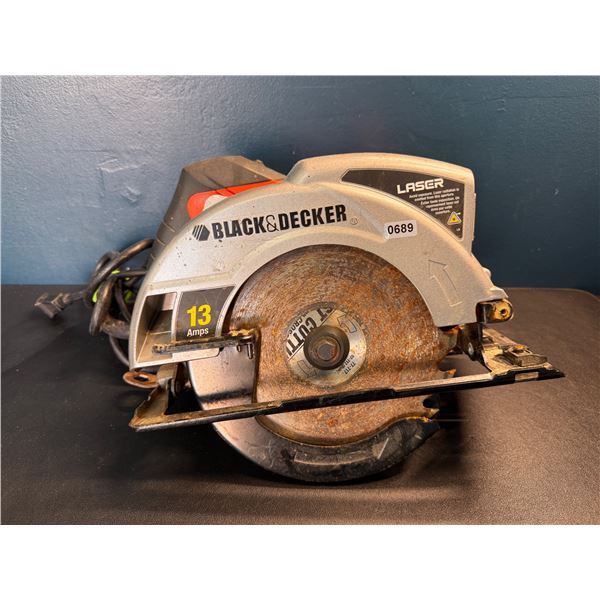 Lot of 1 Black and Deck Circular Saw with Laser Assist - Used