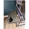 Image 2 : Lot of 1 Blue Folding Directors Chair with Tray - Used