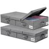 Image 1 : Lot of 1 Underbed Storage Bedding/Clothing Box - New