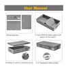 Image 3 : Lot of 1 Underbed Storage Bedding/Clothing Box - New
