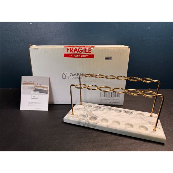 Lot of 1 Marble Makeup Brush Holder - New