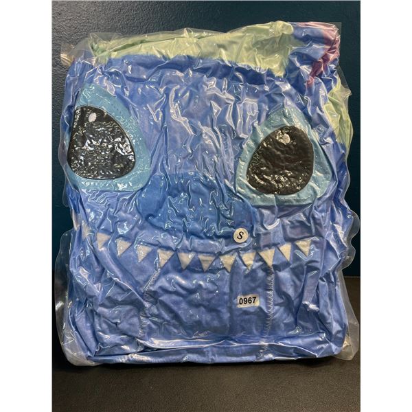 Lot of 1 Adult Onesie/Zip Up Costume - Disney's Stitch - Size Small - Brand New (Vacuum Sealed)