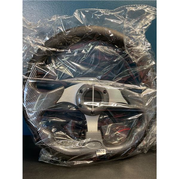 Lot of 1 Aftermarket Steering Wheel - 12 inch - Brand New