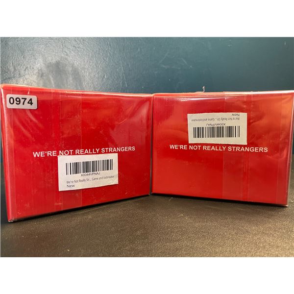 Lot of 2 "We're Not Really Strangers" Adult Card Games - Interactive/Icebreaker Card Games - New