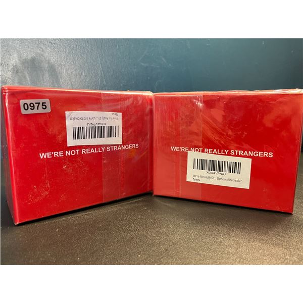 Lot of 2 "We're Not Really Strangers" Adult Card Games - Interactive/Icebreaker Card Games - New