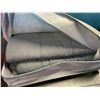 Image 2 : Lot of 1 Queen Size Cooling Weighted Blanket for Adults - 15LBS - Grey - Brand New!