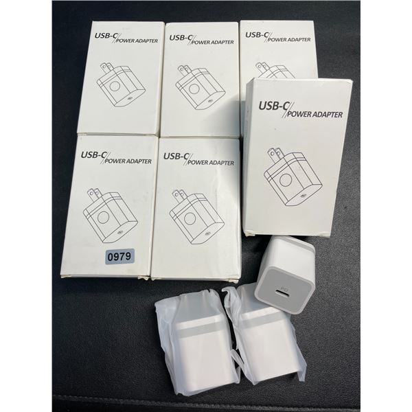 Lot of 6 Multi-Packs of USB-C Wall Chargers/Blocks (3 Per Pack/18 PCS) - Brand New