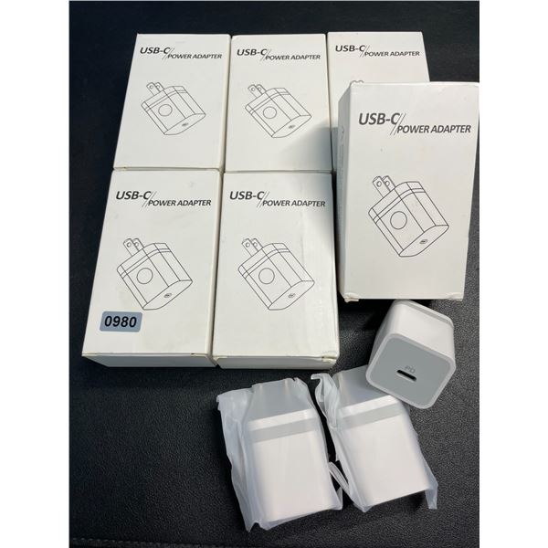 Lot of 6 Multi-Packs of USB-C Wall Chargers/Blocks (3 Per Pack/18 PCS) - Brand New