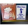 Image 4 : Lot of 2 Assorted Decor Signs - Cold Beer & Elvis Fans - Used