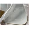 Image 4 : Lot of 1 Bath Ivy 15 x 15" Ceramic Bathroom Vessel Sink with Gold Trim - Brand New!
