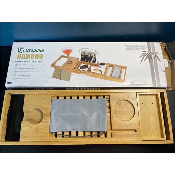 Lot of 1 Bamboo Bathtub Caddy - Brand New