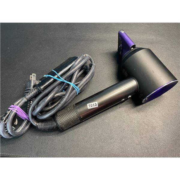 Lot of 1 Dyson Hair Dryer - Black/Purple Colour - Used - Tested - Works Great!