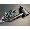 Image 1 : Lot of 1 Dyson Hair Dryer - Black/Purple Colour - Used - Tested - Works Great!
