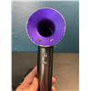 Image 3 : Lot of 1 Dyson Hair Dryer - Black/Purple Colour - Used - Tested - Works Great!