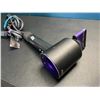 Image 5 : Lot of 1 Dyson Hair Dryer - Black/Purple Colour - Used - Tested - Works Great!