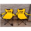 Image 1 : Lot of 2 No Name Brand Camping Outdoor Chairs - Used