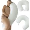 Image 1 : Lot of 1 Pharmedoc Crescent Pillow/Body Pillow - White - Brand New Sealed!
