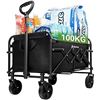 Image 1 : Lot of 1 Hikenture Folding Heavy-Duty Wagon Cart/Utility Cart - Black - BRAND NEW!