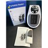 Image 1 : Lot of 1 Portable Plug-In 500W Personal Space Heater - Brand New!