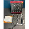 Image 2 : Lot of 1 Set of Joycons for Nintendo Switch - Black Marble Design - Brand New!