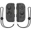 Image 1 : Lot of 1 Set of Joycons for Nintendo Switch - Black Marble Design - Brand New!