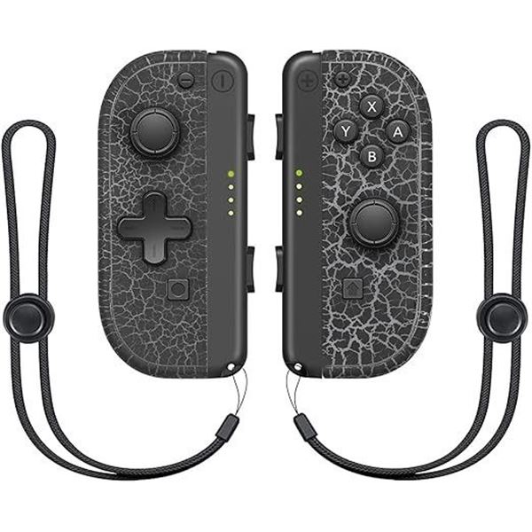 Lot of 1 Set of Joycons for Nintendo Switch - Black Marble Design - Brand New!