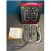 Image 2 : Lot of 1 Set of Joycons for Nintendo Switch - Black Marble Design - Brand New!