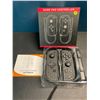 Image 2 : Lot of 1 Set of Joycons for Nintendo Switch - Black Marble Design - Brand New!