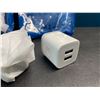 Image 2 : Lot of 2 Multi-Packs of Dual USB-A Wall Blocks/Charging Blocks - 5 Per Pack/10 Total - Brand New