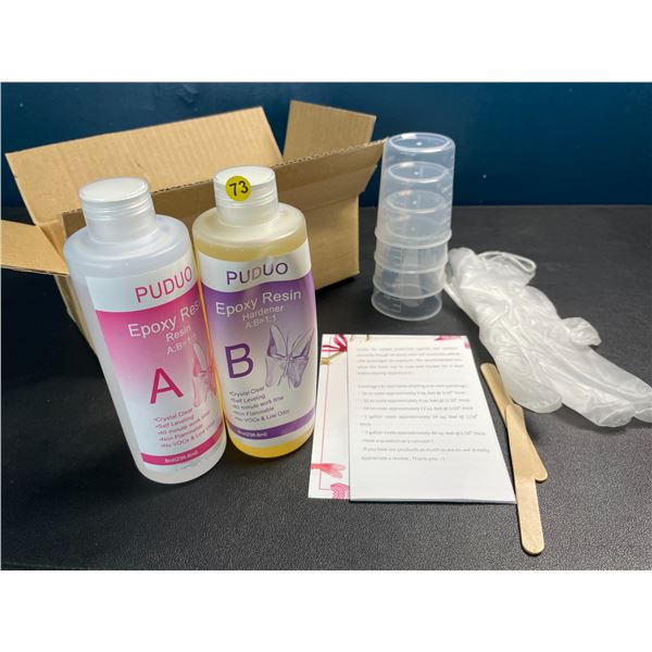 Lot of 1 Crystal Clear Epoxy Resin Kit - 16oz Kit - Brand New!
