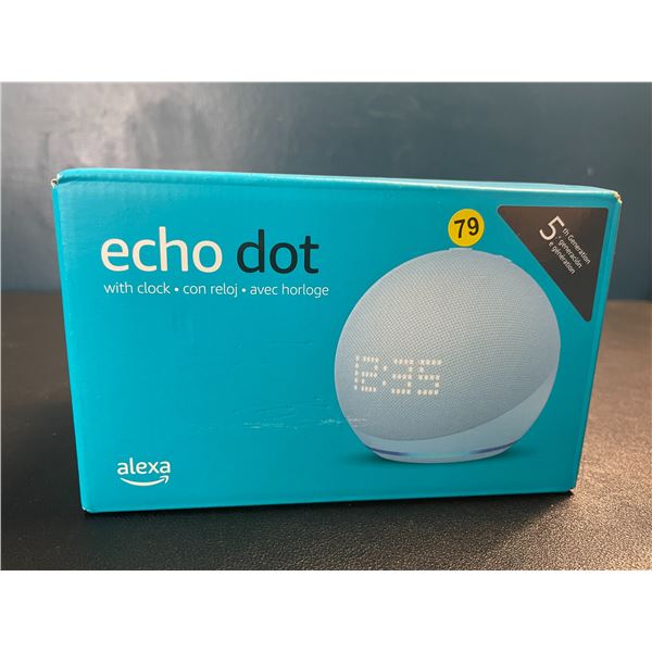 Lot of 1 Amazon Echo Dot - Smart Speaker with LED + Alexa - 5th Gen - New Sealed (Dmg Box)