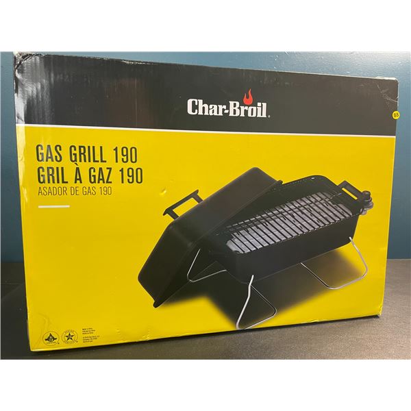 Lot of 1 Char-Broil Gas Grill 190 - 1 Burner Deluxe Portable Gas Tabletop Grill - Brand New!