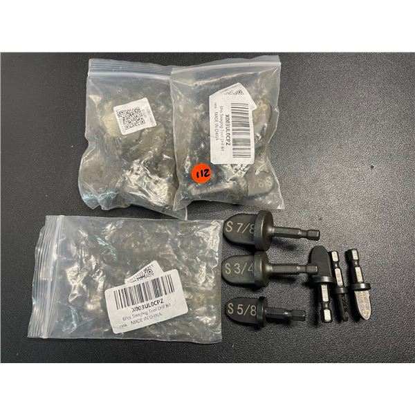 Lot of 3 Packs of Assorted Pipe-Flaring Bits - Brand New