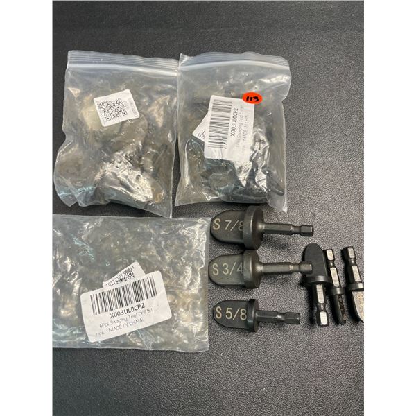 Lot of 3 Packs of Assorted Pipe-Flaring Bits - Brand New