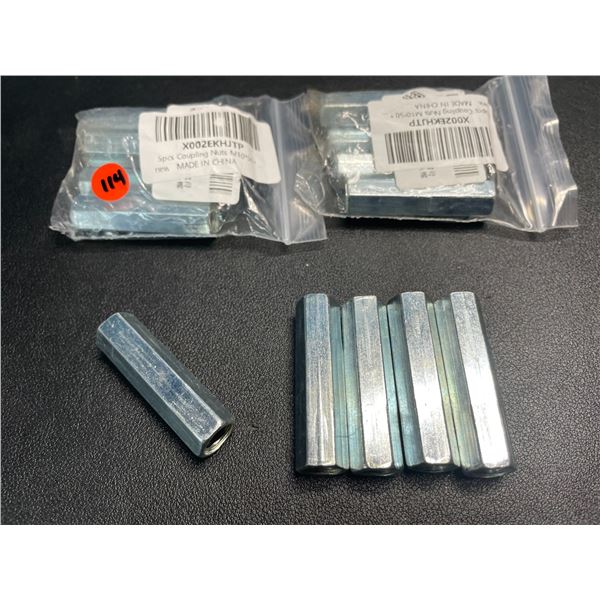 Lot of 3 Packs of Coupling Nuts - Brand New