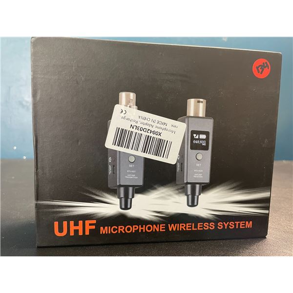 Lot of 1 Multifunction UHF Wireless Microphone Adapter - New