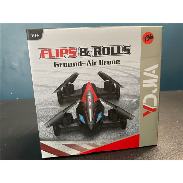 Lot of 1 YDJIA Flip & Rolls Ground-Air Stunt Drone with Remote Control - New