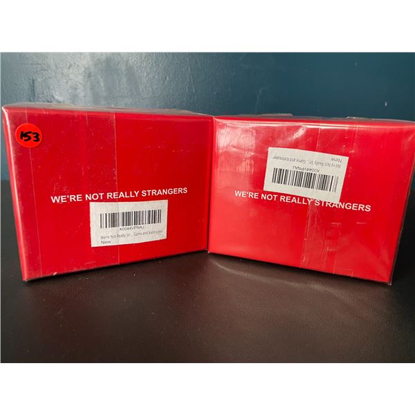 Lot of 2 "We're Not Really Strangers" Adult Card Games - Interactive/Icebreaker Card Games - New