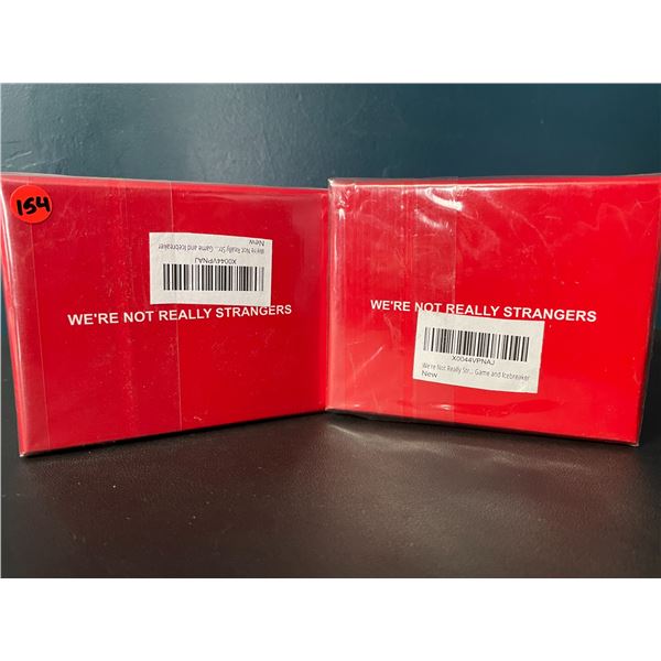 Lot of 2 "We're Not Really Strangers" Adult Card Games - Interactive/Icebreaker Card Games - New