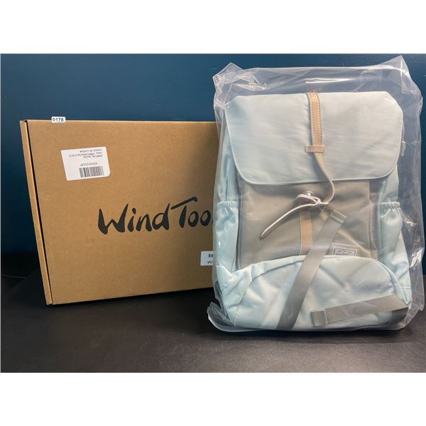 Lot of 1 Windtook Laptop Backpack for Travel/School/Work - 14" - Baby Blue - Brand New!