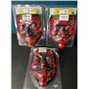 Image 2 : Lot of 3 LED Light-Up Purge Scary Halloween/Cosplay Face Masks - Brand New