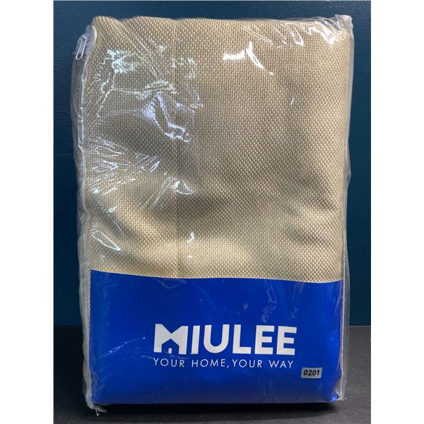 Lot of 1 Set of Miulee Curtains - Beige - 52 x 90 inch - 2 Panels Included - Brand New