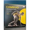 Image 1 : Lot of 1 Pack of Cambivo Compression Socks - 2 Pairs - Black - L/XL - New