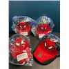 Image 1 : Lot of 4 Spiderman Kids/Youth Snapback Hats - New